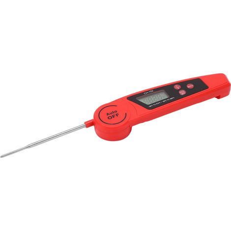 Digitales Fleischthermometer, 180° biegsame Sonde, 5-Sekunden-Messung, IP66 wasserdicht, sofortige Anzeige für Küche und Lebensmittel (1/5)