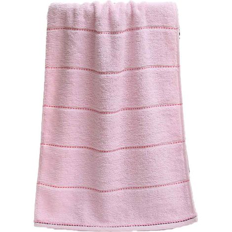 2 serviettes de toilette en coton, motif carreaux, 32 x 72 cm, douces et absorbantes, pour hôtel ou maison (1/5)