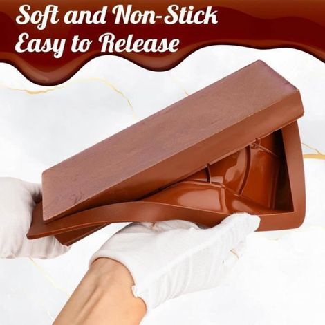Moule à chocolat en silicone Lot de 2 moules à tablette de chocolat profonds Moules en silicone Barre de chocolat。 (1/4)