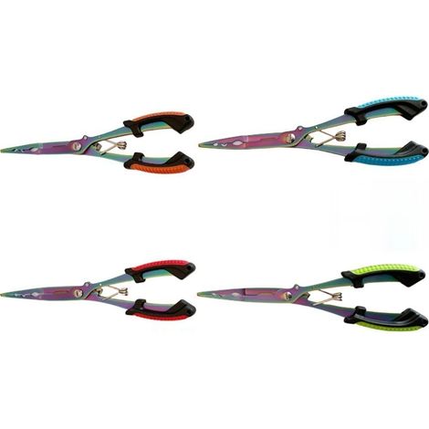 Pinces de pêche, pinces de pêche en métal, pinces pour la pêche en mer, dégorgeoirs, pinces à bec fin, outils multifonctionnels, (Couleur, 4 pièces) (1/5)