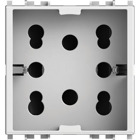 Modulo presa multistandard, 10A, 16A e schuko, serie P, bianco, compatibile con serie Vimar Plana - 4Box Side 4B.V14.H21