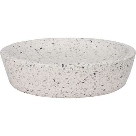 Jabonera Q-BATH PREMIUM DECOR 1551, terrazo claro (1/3)