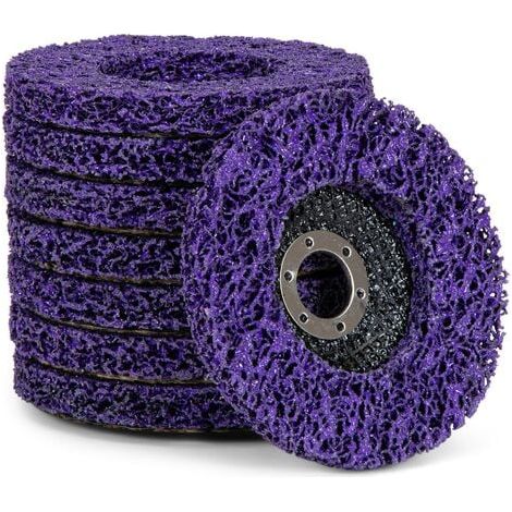Set di 5 dischi di pulizia per smerigliatrici angolari, CSD, grossolani, diametro: 125 mm, viola (1/3)