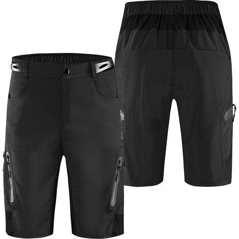 Short de cyclisme coupe ample pour hommes, respirant, séchage rapide, VTT, Sports de plein air, course à pied, équitation, Fitness, décontracté, été avec 7 poches (1/5)
