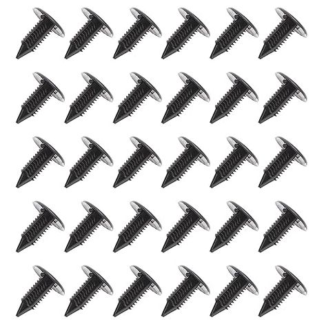rivets en plastique pour garniture de sapin Trou 6mm 18mm Tête de pare-chocs Rivets Push Pins Clips Attaches Clips de retenue pour voitures bateaux avions caravanes (1/5)