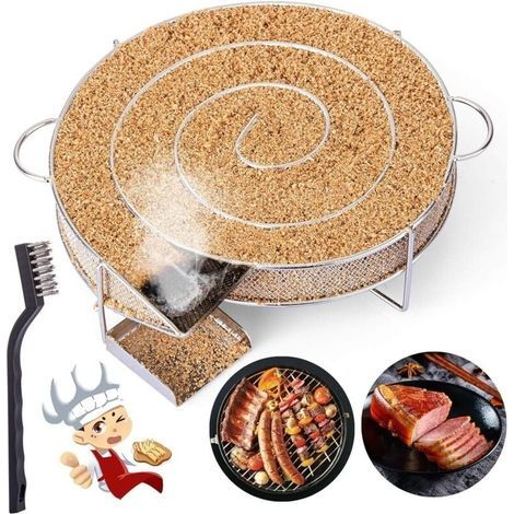 Générateur de Fumée Froide pour Fumoir Fumage Viande Poisson avec Brosse Nettoyage Grille Barbecue (1/5)