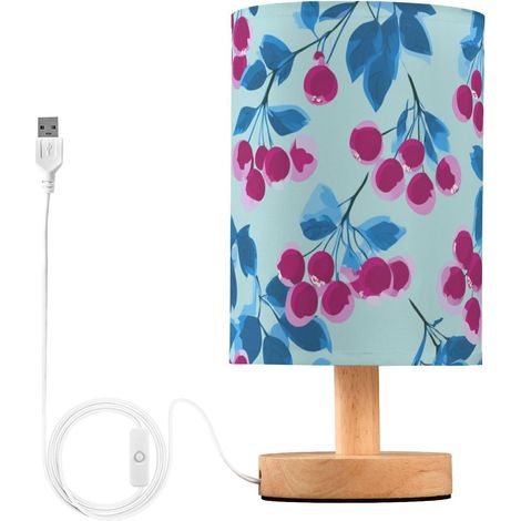 Lampe de chambre drôle bleu magenta veilleuse voyage pour table (1/5)