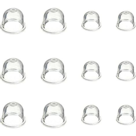 12 Pièces Pompe Amorce Carburateur Ampoules 19 mm et 22 mm pour Débroussailleuse Tronçonneuse Tondeuse Souffleur (1/4)