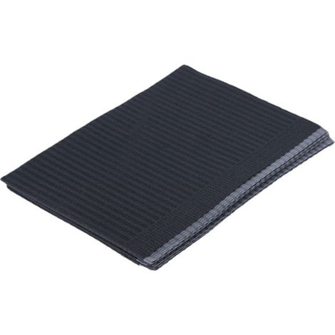 Nappe jetable 125 pièces imperméable anti-fuites pour salon ongles et cils, pratique et simple, couleur noire (1/5)