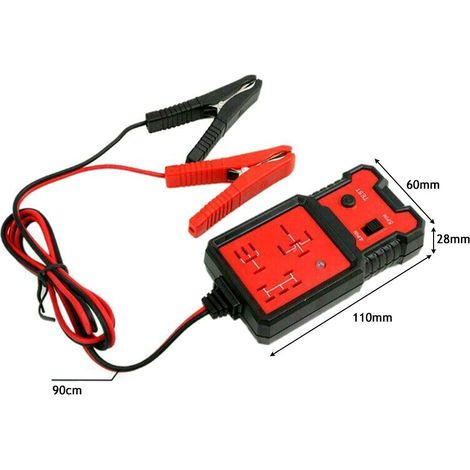 Testeur de relais automobile 12 V, testeur de batterie automobile professionnel, outils automobiles (1/5)