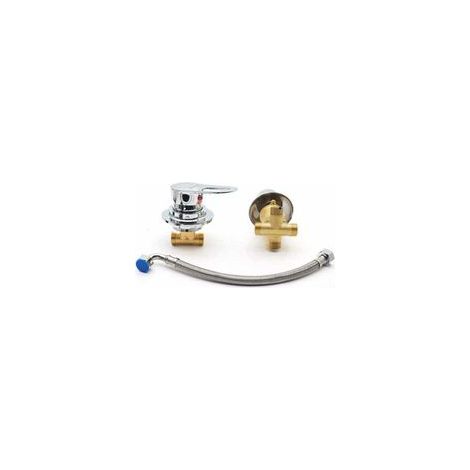 Filetage de cuivre complet divisé 3 fonctions inverseur salle de douche en deux pièces mitigeur robinet en céramique robinet à cartouche mitigeur eau chaude et froide robinet en laiton chrom
