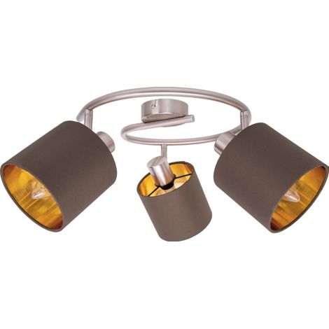 Naeve MARON Spots de plafond en grappe marron 3xE14 (1/5)