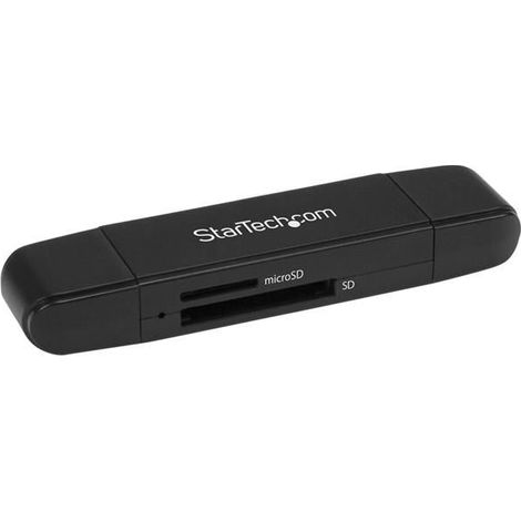 StarTech.com SDMSDRWU3AC Kartenleser USB 3.2 Gen 1 (3.1 Gen 1) Type-A/Type-C Schwarz (1/5)