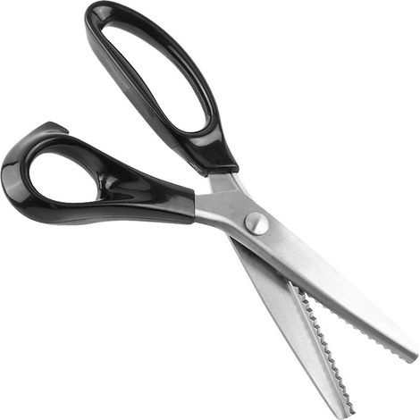 Dreieckige Dekoschere für Stoffe, mit Wellenkante, 3, 5, 7 mm (1/5)