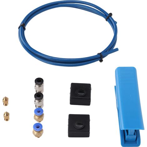 3D-Drucker-Teilesatz mit PTFE-Schlauch, Silikongehäuse, PC4-M6 und PC4-M10 Fräsern, 0,4 mm Düsen für Ender 3/3 Pro/5 und CR-10/10S. (1/5)