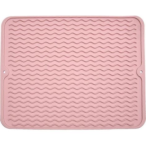 Tapis de repas isolant thermique, tapis d'égouttage en caoutchouc à rainures ondulées, imperméable et antidérapant - Modèle 2 (1/5)