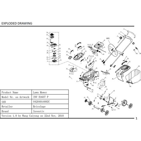 Mulchstopfen - 1054004001 für INV E1637 P, INV B4037 P, INV B4037 P2 (1/2)