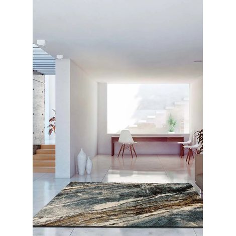 ATTICGO Tapis effet marbre MARMOL MADERA 12 Gris 80x150 cm (1/4)