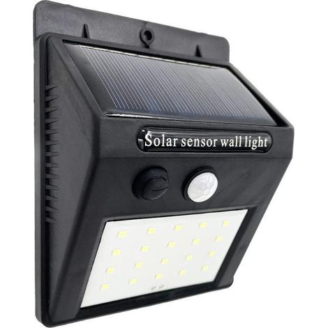 FAB 166663009 Aplique Solar 5000k Kira Negro 200 Lm Ip55 12,2x9,5x4,4 Cm Sensor Movimiento Y Crepusc. (1/2)