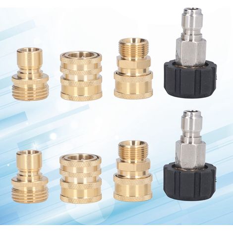 Set mit 8 Hochdruckreiniger-Adaptern mit Schnellanschluss (1/5)