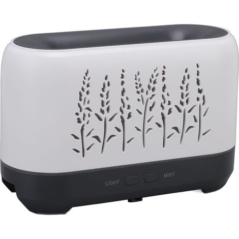Humidificateur à flamme 200 ml, diffuseur d'huiles essentielles ultra silencieux avec lumière flamme, pour la maison et le bureau, prise britannique 100-240 V (1/5)