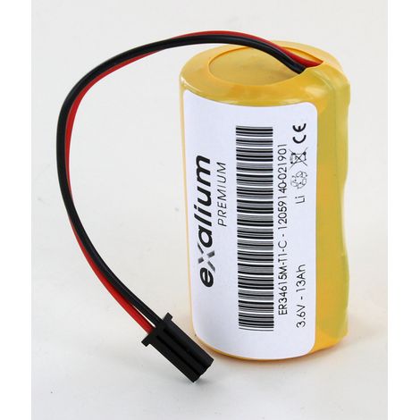 Pile Lithium 3.6V 13Ah type pour alarme elkron (BAT80009)