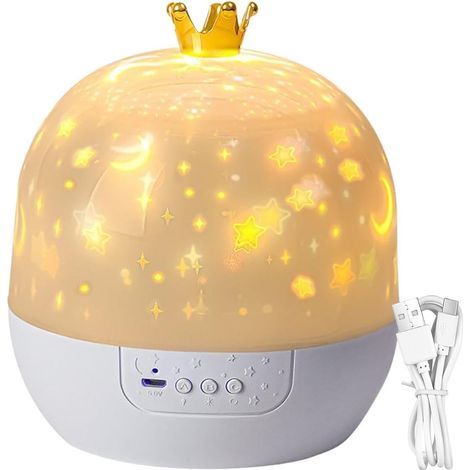 Veilleuse projecteur pour rotative à 360 degrés avec musique (1/5)