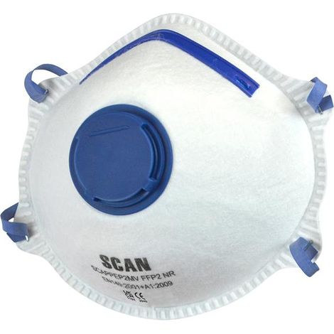 Disposable Moulded Valved FFP2 Protective Masks – Pack of 3 (Model 2ECB32) (1/5)