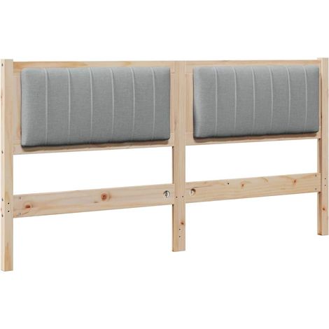 Maison Exclusive - Cabecero tapizado Marrón 150 cm Madera de pino