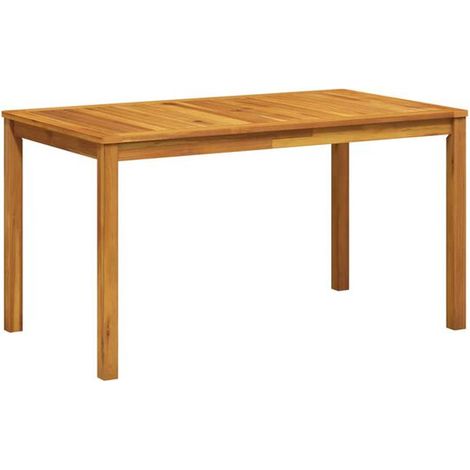 Table de jardin, 140 x 80 x 74 cm, en bois d'acacia massif (1/5)