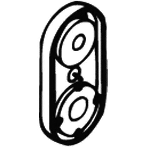 Fußscheibe 5mm für Spiegelhalter rubinrot