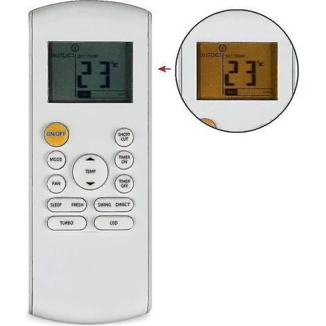 Universelle Fernbedienung für Klimaanlagen von Beko und Midea – 433 MHz, kompatibel mit RG57K7(B), RG57A1(B), RG57B(B), BGEF, BGE (1/5)