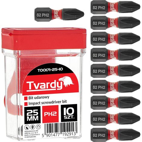 Punta de impacto PH2 de 25 mm S2 - caja (10/120) (1/3)