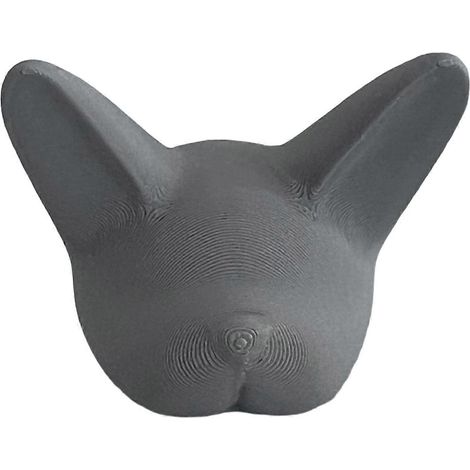 Wandhaken mit französischer Bulldogge – 3D-Kopf – für Schlüssel und Jacken am Eingang (1/5)