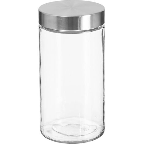 Vaso in vetro con coperchio in acciaio inox nixo 1,7l - 5five