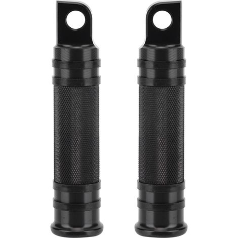 Repose-pieds CNC pour moto, noirs (1/5)