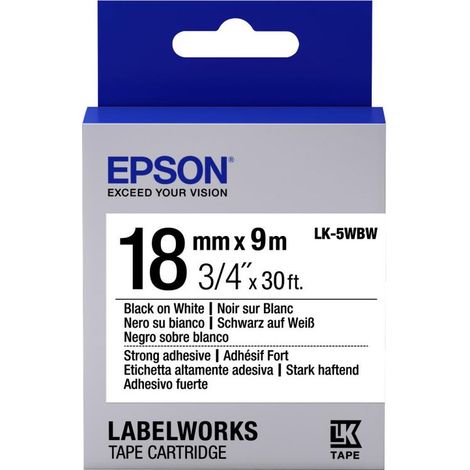 Epson LK-5WBW nastro per etichettatrice Nero su bianco (1/3)