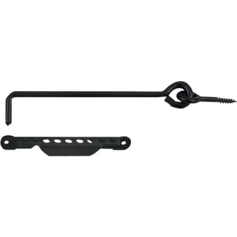 CROCHET A CREMAILLERE NOIR 8X450