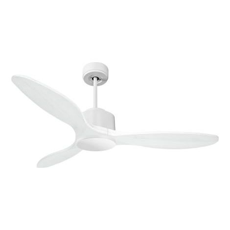 Modulo de KlassFan - Super destratificateur et ventilateur DC 132 cm Blanc pales bois blanc sans Lumière  25 à 40 m²