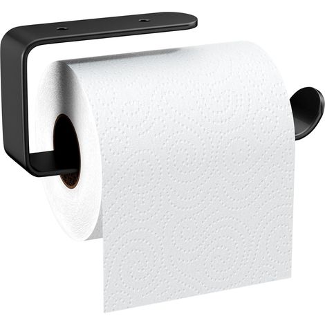 Toilettenpapierhalter aus matter Aluminiumlegierung, zur Wandmontage, mit Bohr- und Befestigungsschrauben, stabiler Spender 16 cm.