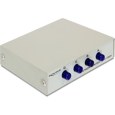 DeLOCK 87588 switch - Switch de red (No administrado, 4, 5, 4, 100BASE-T, 10BASE-T, IEEE 802.3x, 10, 100 Mbit/s, 0.1 Gbit/s) Beige (1/3)