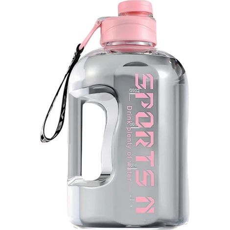 Gourde de sport (rose 1,7 L), grande capacité et portable, pour homme (1/5)