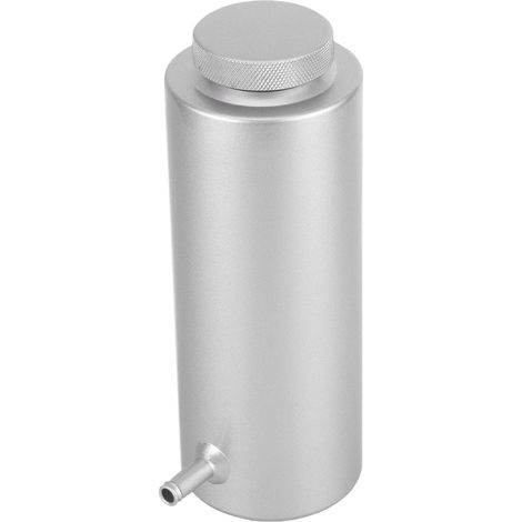 Réservoir de liquide de refroidissement en aluminium 80 ml, vase d'expansion universel pour auto, argenté (1/5)