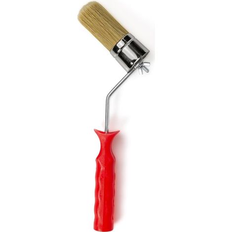 Pinceau pour Coins et Bords, idéal pour peintures et Vernis à Ongles, avec poignée en Plastique, Fabriqué en Italie (1/5)