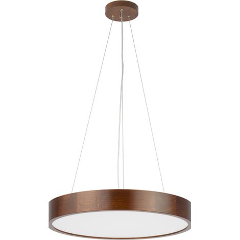 Lampada a sospensione in legno LEJA lampadario rotondo pendente 575 NOCE (1/5)