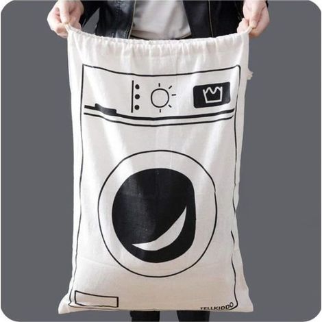 Sac Panier à Linge Sale ou Propre Pliant Ultra Capacité Respirant pour Ranger Vêtements 65x45cm (1/4)