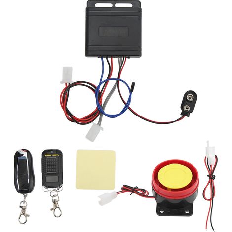 Système d'alarme antivol sans fil universel pour moto, scooter et scooter. Alarme vibrante universelle contre le vol. (1/5)
