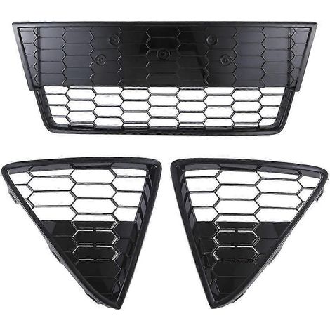 3 grilles de pare-chocs avant inférieures en nid d'abeille pour Ford Focus 2012 2013 2014 (1/5)