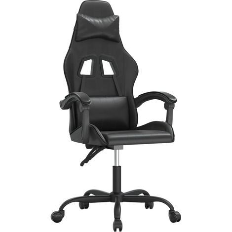 Maison Exclusive - Sedia da Gaming Nera in Similpelle