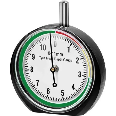Jauge de profondeur de pneu en mm, 0-11 mm, pour moto, voiture, camion, bus, outil de mesure de profil (1/5)